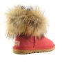 Женские угги Ugg Fox Fur Tomato