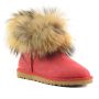 Женские угги Ugg Fox Fur Tomato