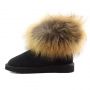 Женские угги Ugg Fox Fur Black