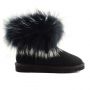 Женские угги Ugg Fox Fur Ultra Black