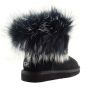 Женские угги Ugg Fox Fur Ultra Black