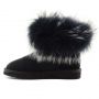 Женские угги Ugg Fox Fur Ultra Black