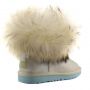 Женские угги Ugg Fox Fur White Metallic I DO