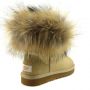 Женские угги Ugg Fox Fur Soft Gold Metallic