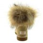 Женские угги Ugg Fox Fur Soft Gold Metallic