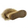 Женские угги Ugg Fox Fur Soft Gold Metallic