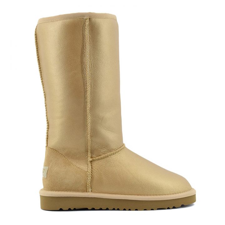 Женские угги Ugg Classic Tall Metallic Soft Gold