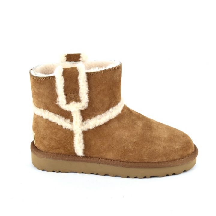 Женские угги Ugg Mini Spill Seam Boot Chestnut