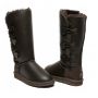 Женские угги Ugg Bailey Button Triplet Chocolate Metallic