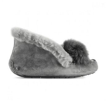 Женские мокасины Ugg Alena Pom-Pom Grey
