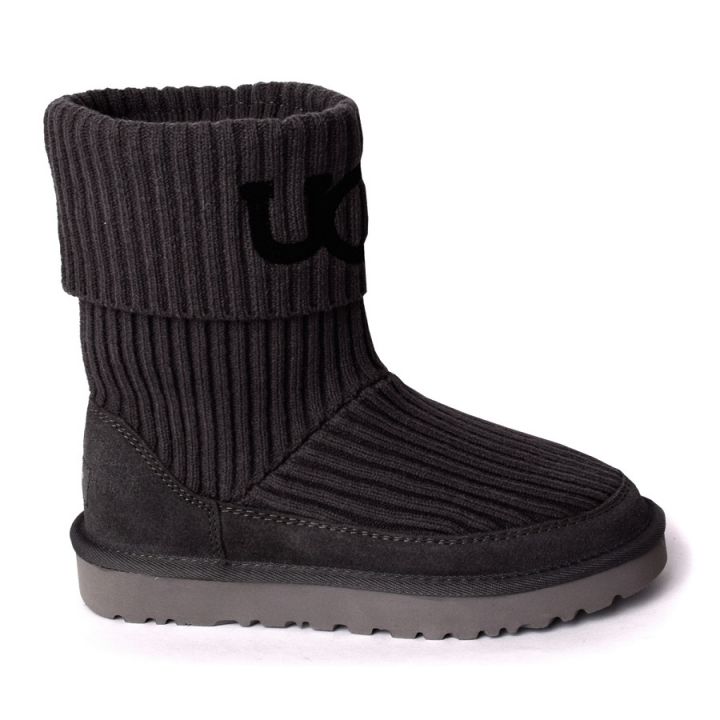 Женские угги Ugg Classic Rib Knit Grey