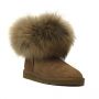 Женские угги Ugg Fox Fur Chestnut