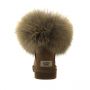 Женские угги Ugg Fox Fur Chestnut
